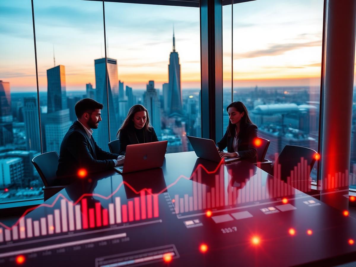 Équipe de consultants DatovIA en réunion stratégique